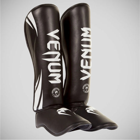 Black Venum Challenger Shin Guards