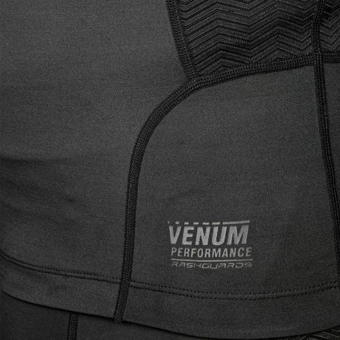 Black Venum G-Fit Short Sleeved Rash Guard