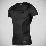 Black Venum G-Fit Short Sleeved Rash Guard