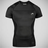 Black Venum G-Fit Short Sleeved Rash Guard