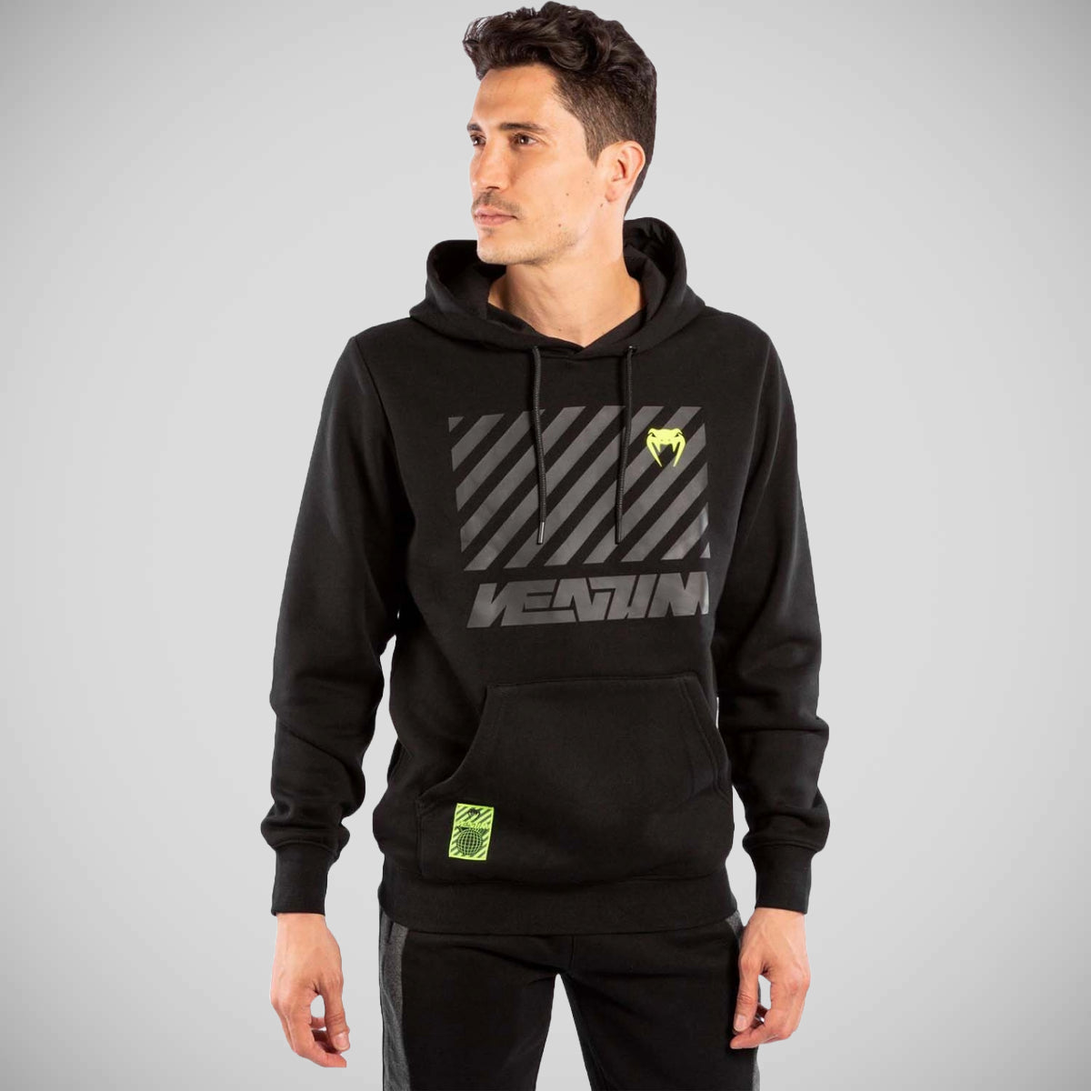 Black Venum Stripes Hoodie