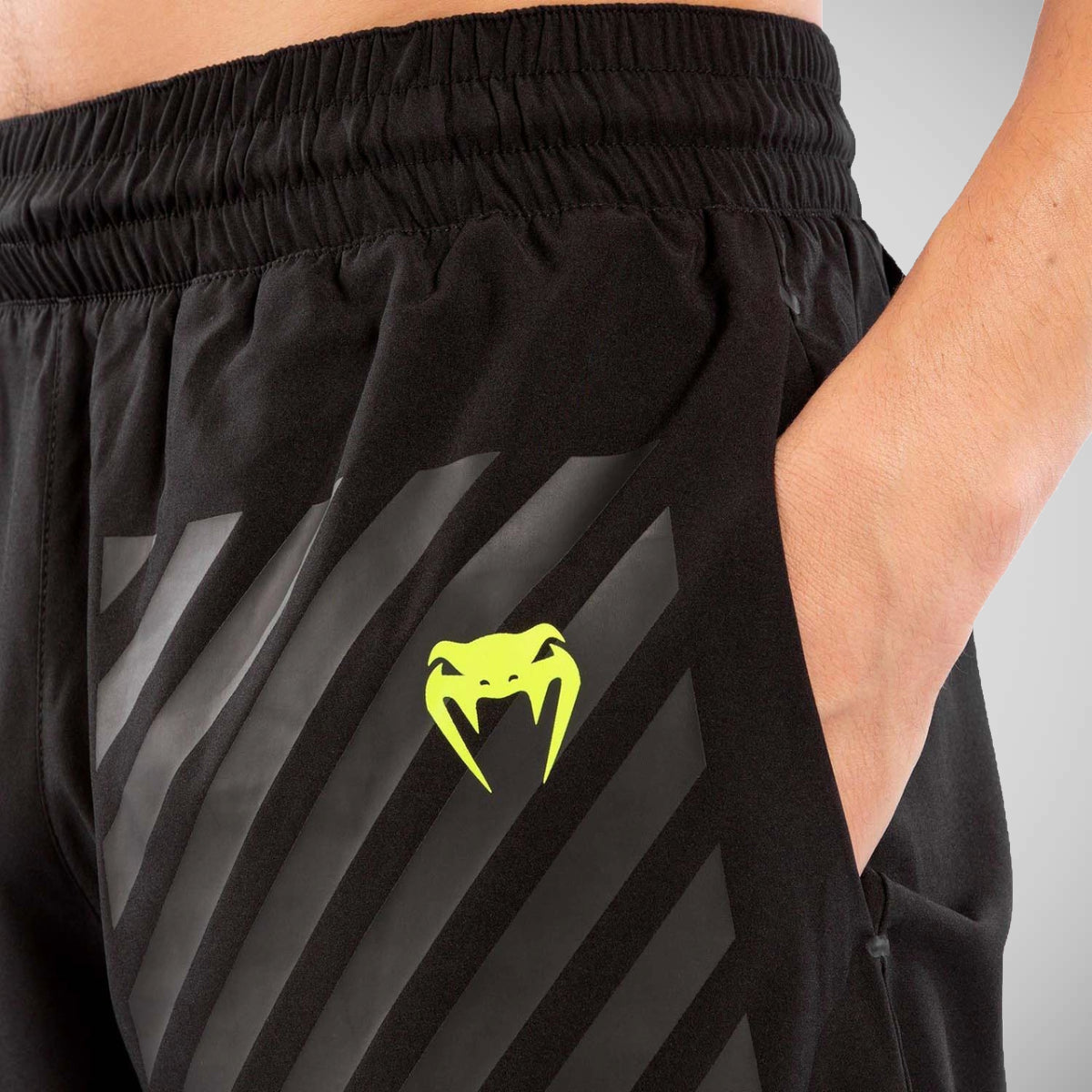 Black Venum Stripes Training Shorts