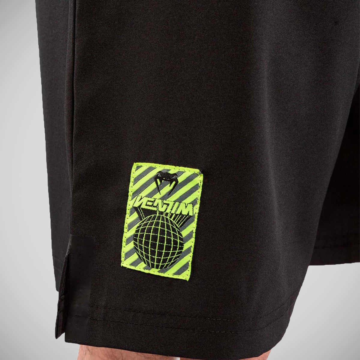 Black Venum Stripes Training Shorts