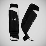 Black/White Fumetsu Ghost S3 MMA Shin Guards