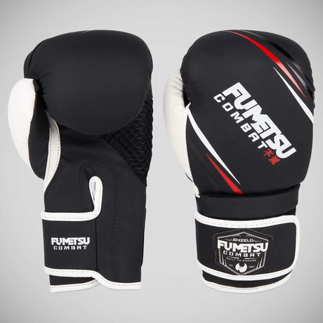 Black/White Fumetsu Shield Kids Boxing Gloves