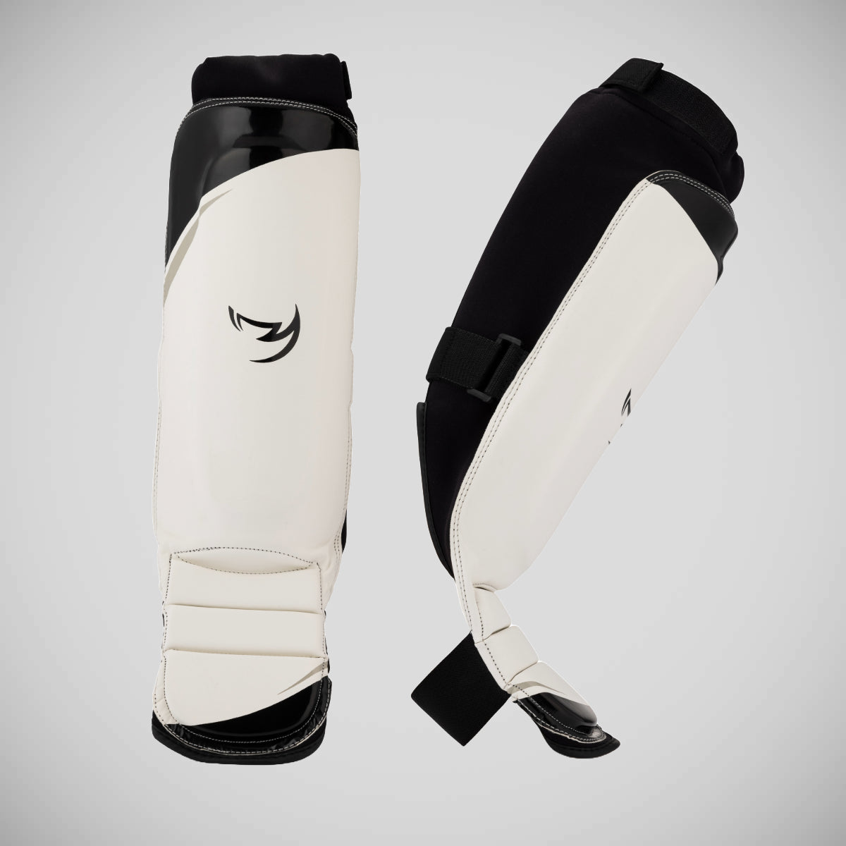 Black/White Fumetsu Ghost S3 MMA Shin Guards from Bytomic