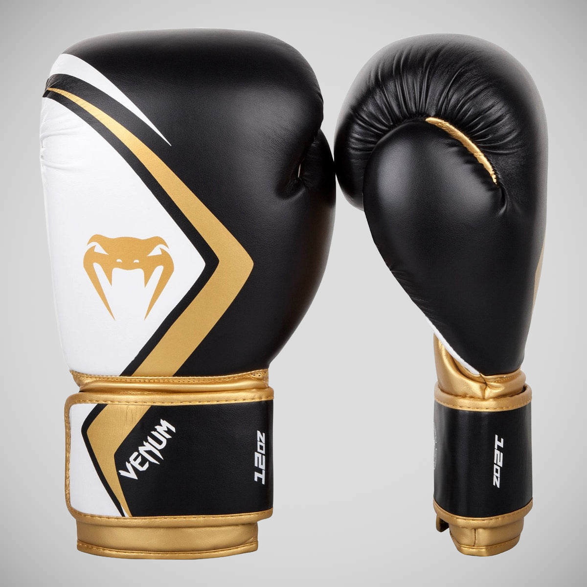 Black/White/Gold Venum Contender 2.0 Boxing Gloves