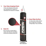 Black/White/Red Fumetsu Charge 4ft Punch Bag