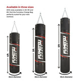 Black/White/Red Fumetsu Charge 4ft Punch Bag