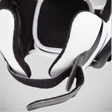 Black/White Venum Challenger v2 Hook & Loop Head Guard