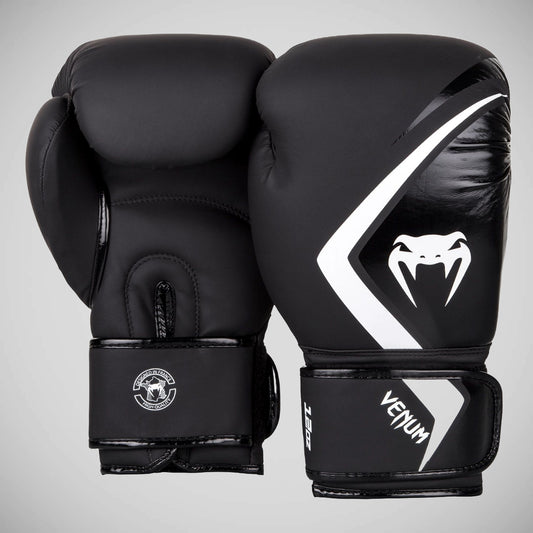 Black/White Venum Contender 2.0 Boxing Gloves