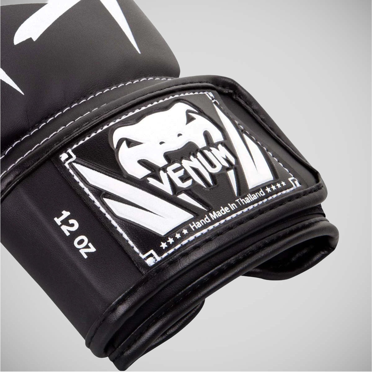 Black/White Venum Elite Boxing Gloves