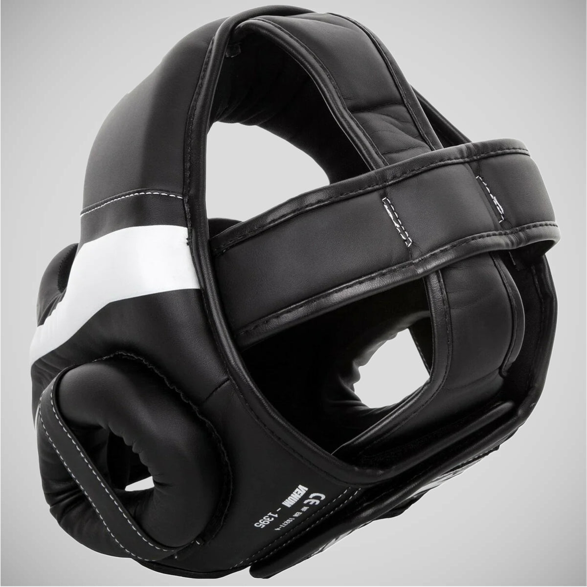 Black/White Venum Elite Head Guard