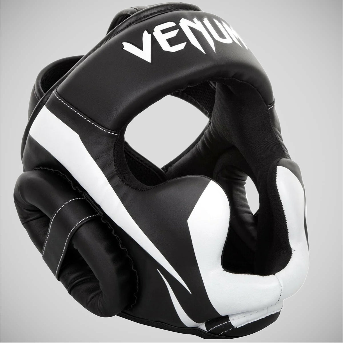 Black/White Venum Elite Head Guard