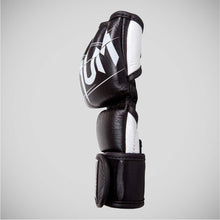 Black/White Venum Undisputed 2.0 Leather MMA Fight Gloves