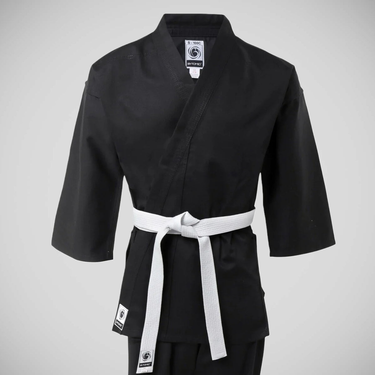 Black Bytomic Adult 100% Cotton Student Karate Uniform