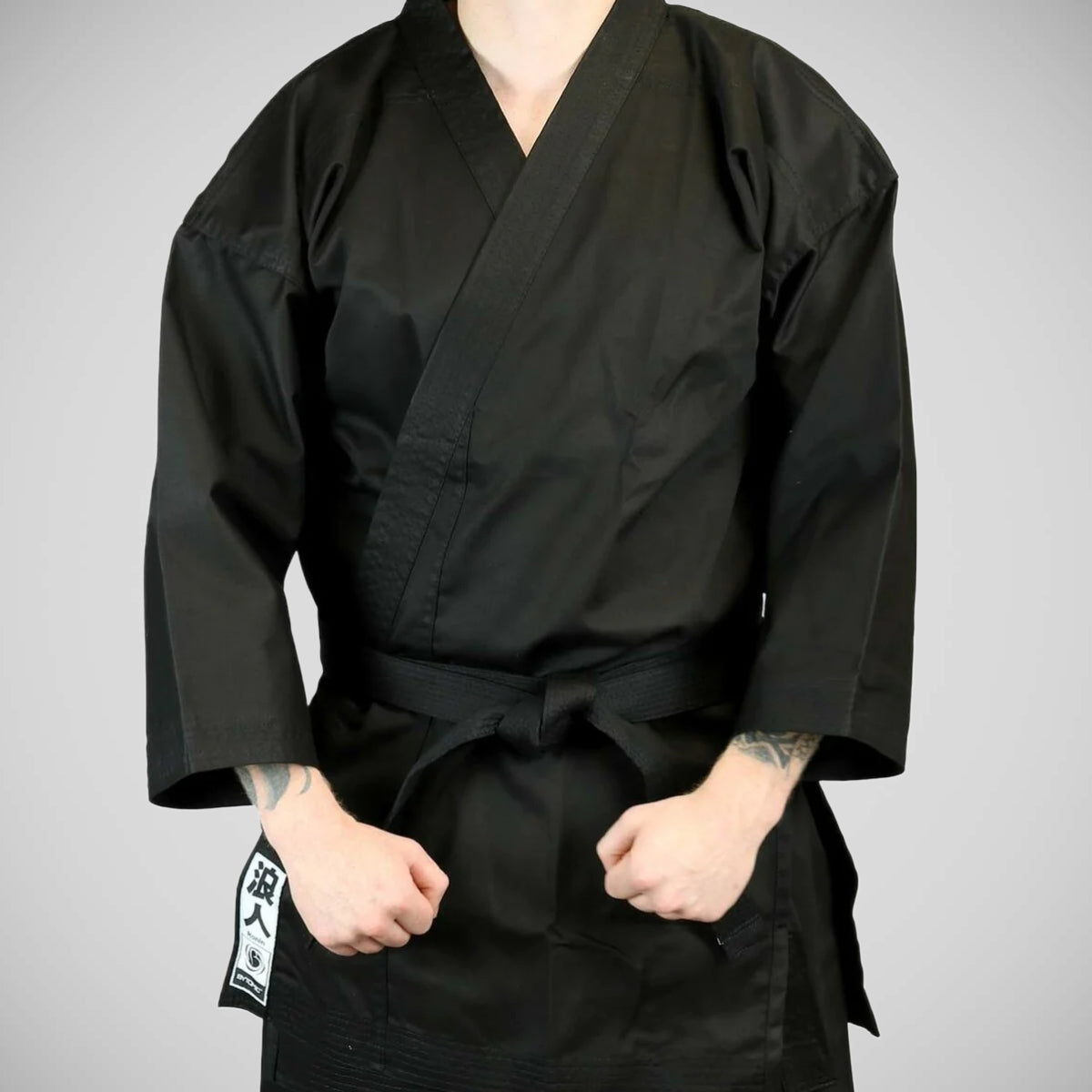 Black Bytomic Kids Ronin Middleweight Karate Uniform