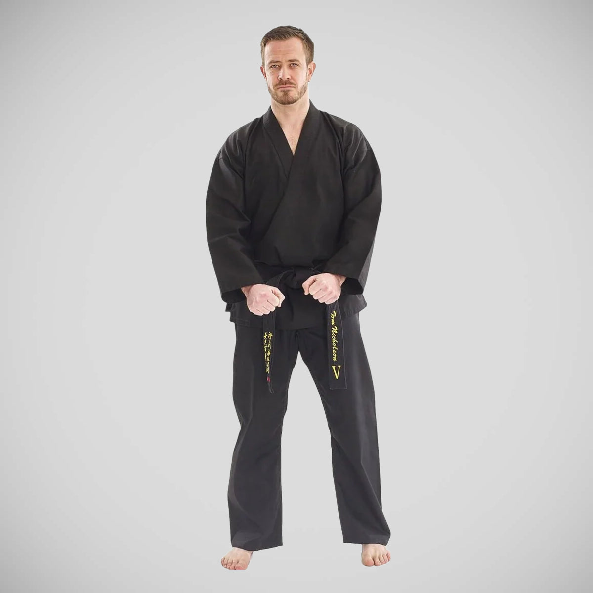 Black Bytomic V-Neck Martial Arts Uniform