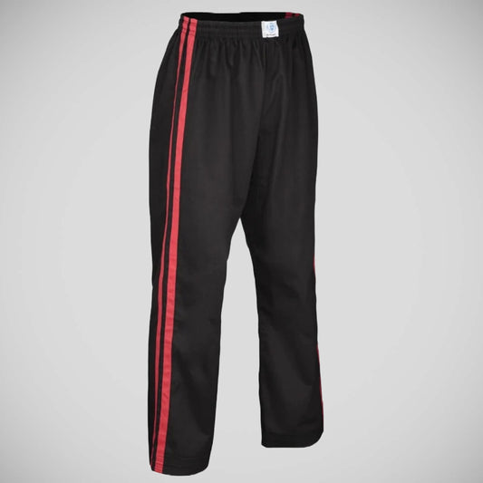 Black/Red Bytomic Kids Double Stripe Contact Pants