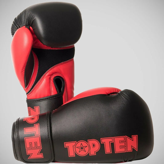 Black/Red Top Ten XLP Boxing Gloves