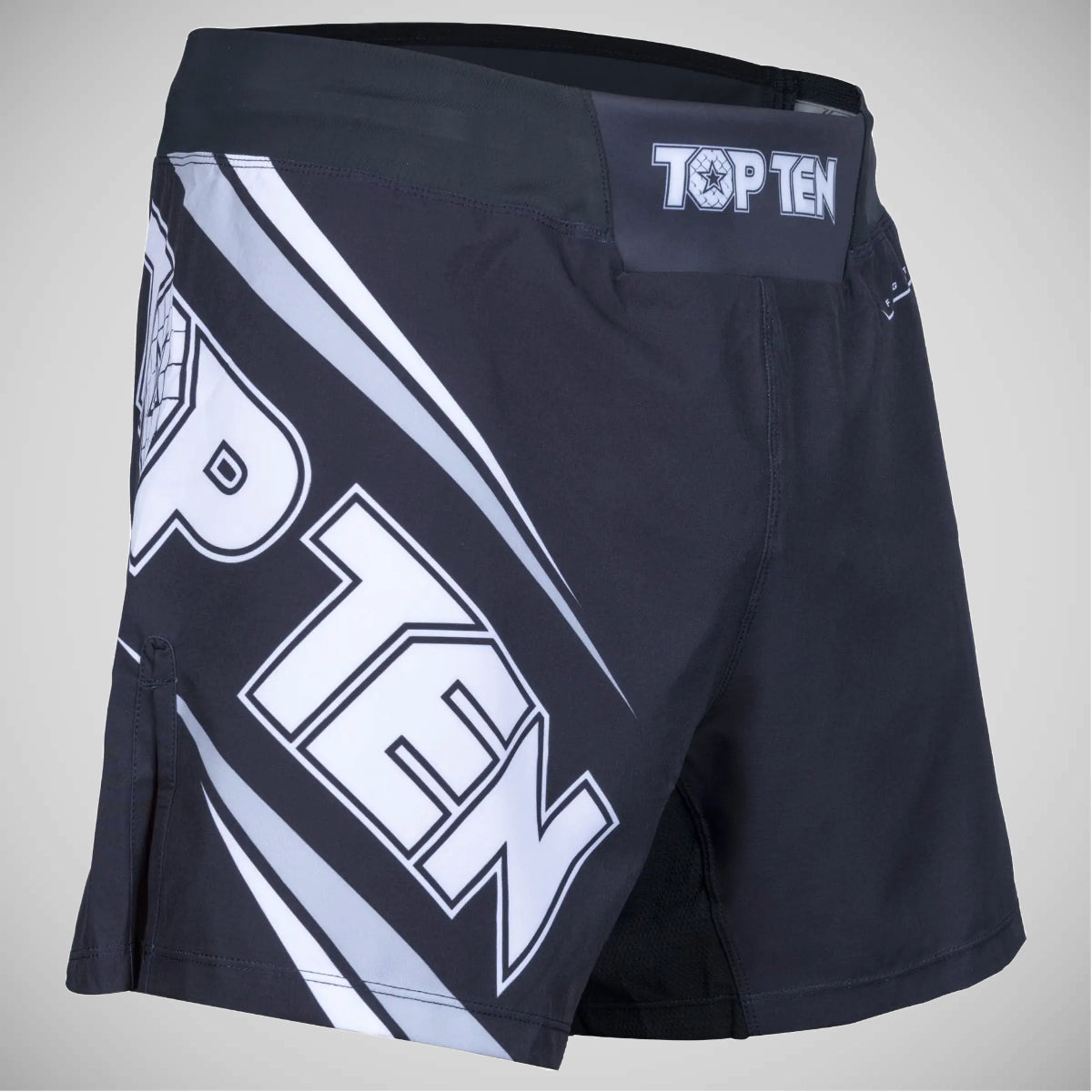 Black Top Ten Fight Team MMA Shorts