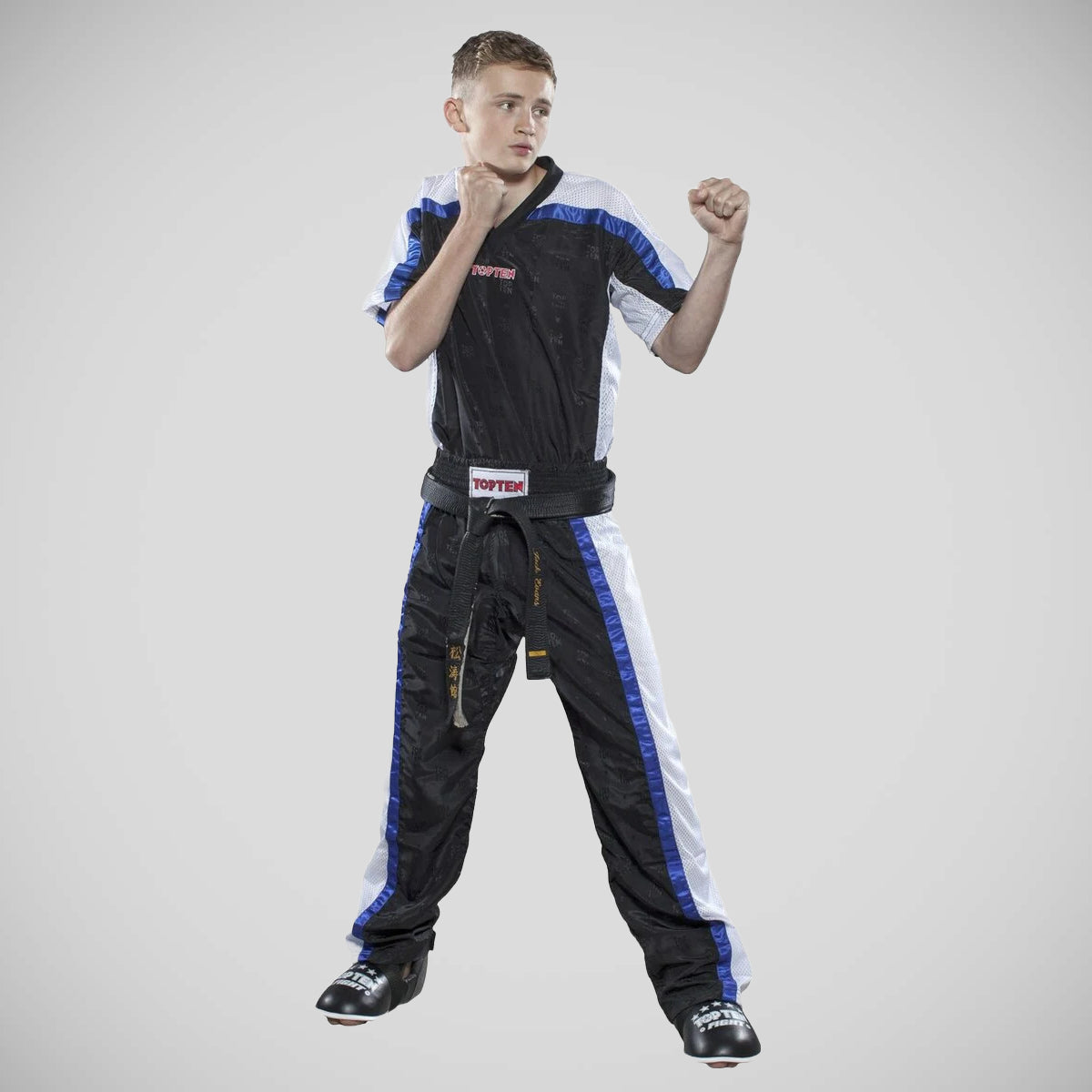 Black/White Top Ten Mesh Kickboxing Jacket