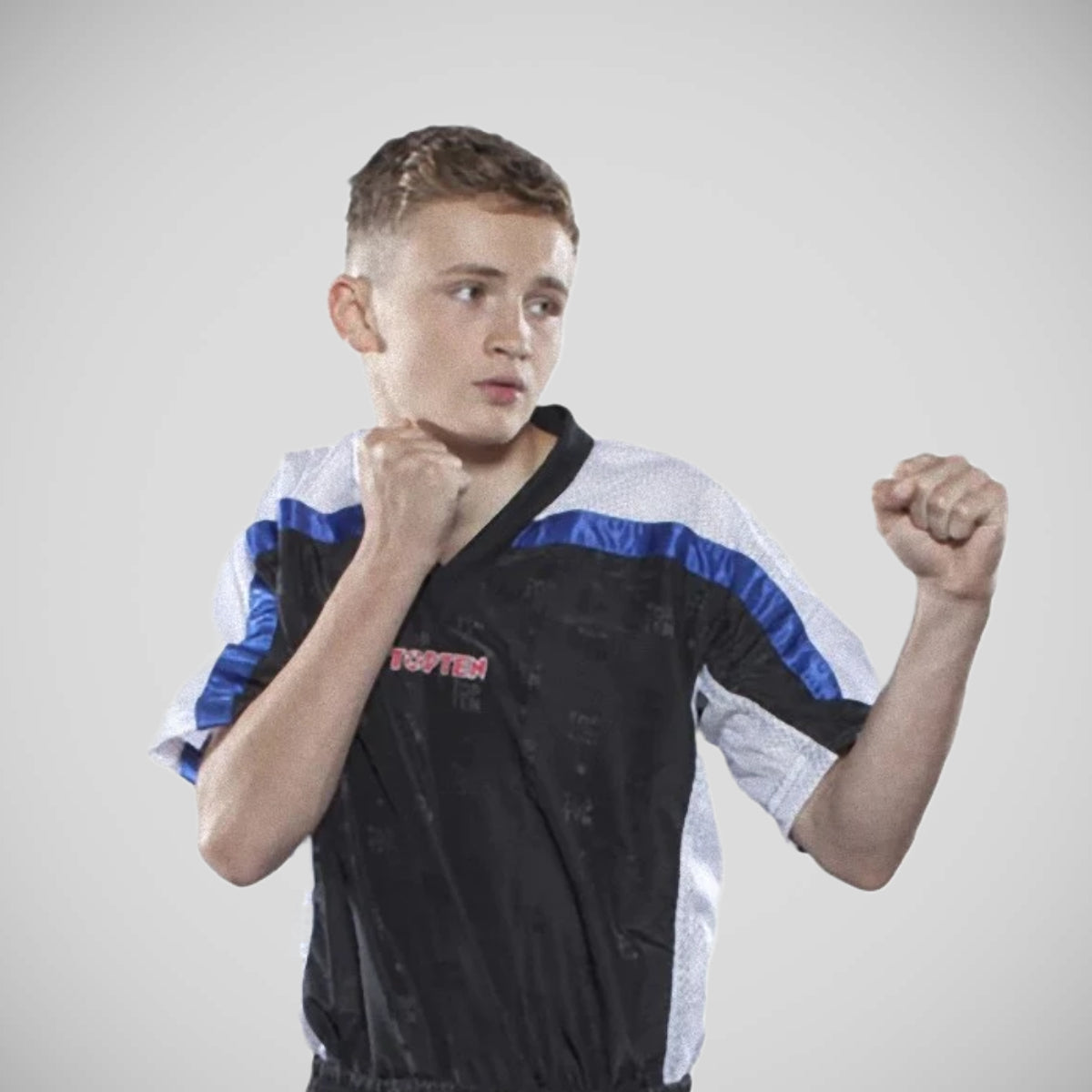 Black/White Top Ten Mesh Kickboxing Jacket