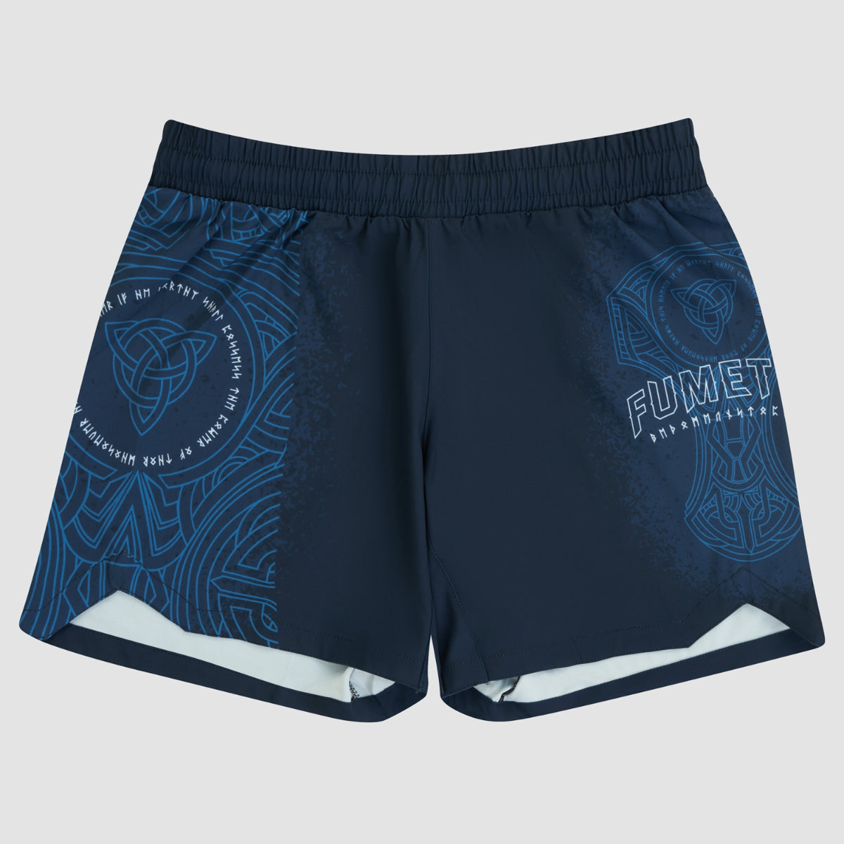 Blue/Black Fumetsu Mjolnir V-Lite Fight Shorts