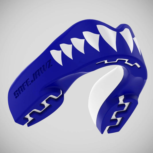 Blue/White SafeJawz Extro Shark Mouth Guard