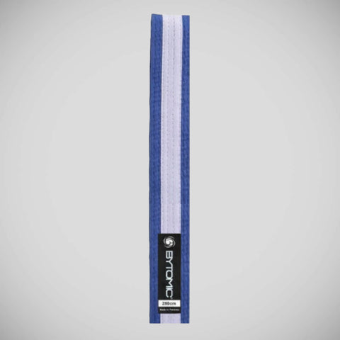 Blue/White Bytomic White Stripe Martial Arts Belt
