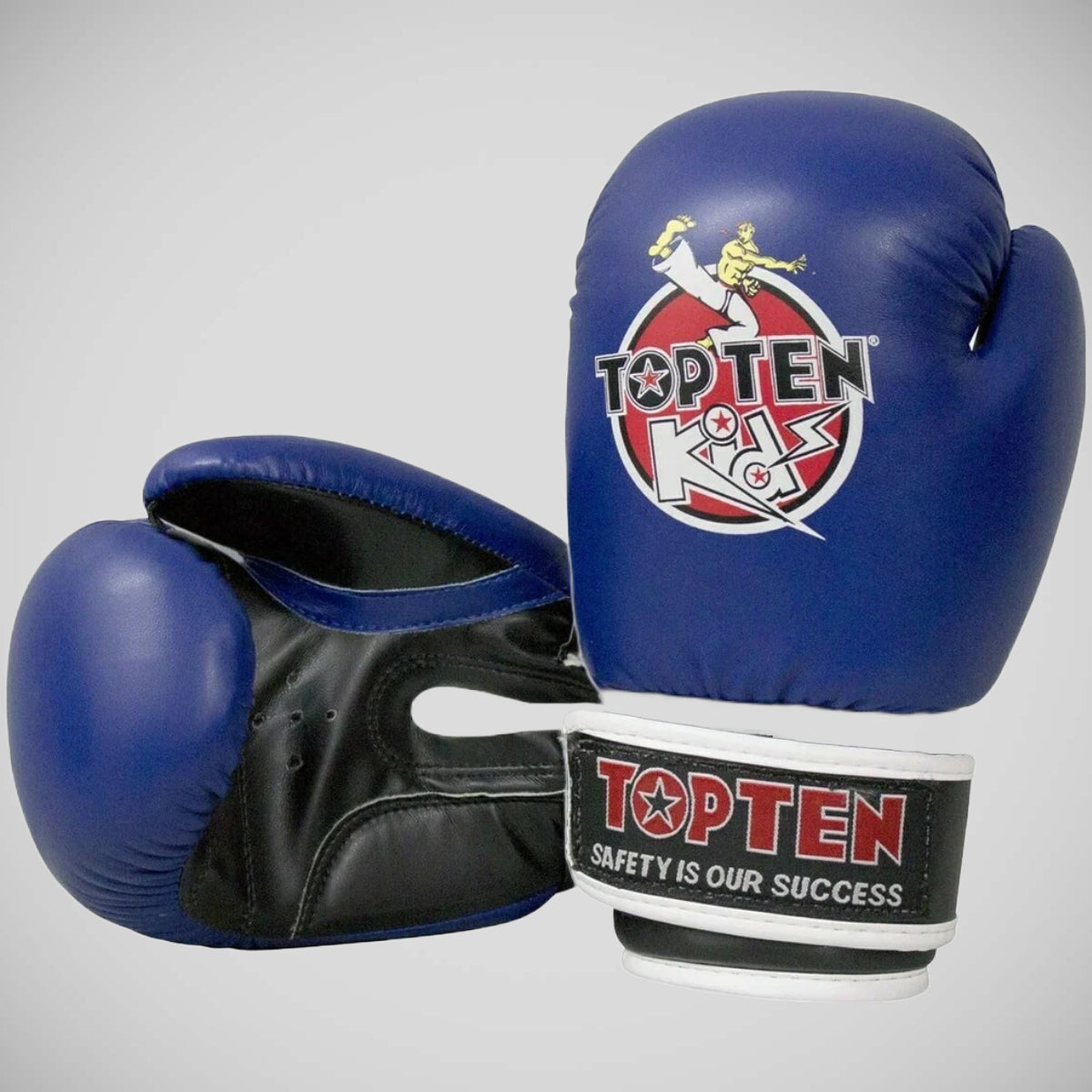 Blue Top Ten Kids Boxing Gloves 8oz