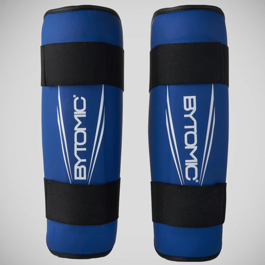 Blue/White Bytomic Axis V2 Shin Guards