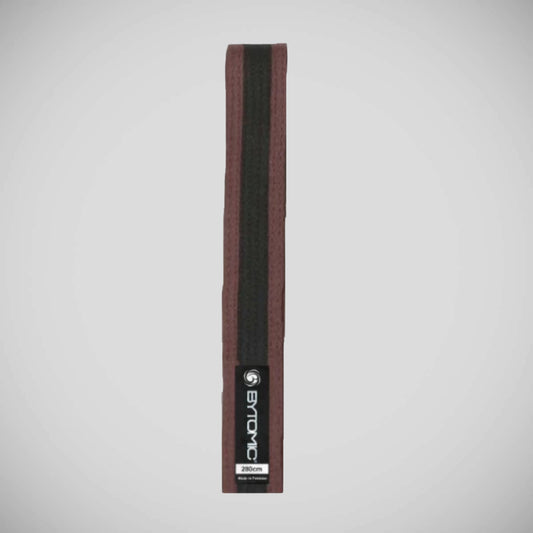 Brown/Black Bytomic Black Stripe Belt Pack of 10