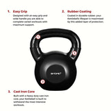 Bytomic Rubber Coated 4kg Kettlebell