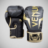 Dark Camo/Gold Venum Elite Boxing Gloves