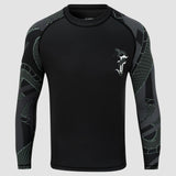 Black/Khaki Fumetsu Anaconda Long Sleeve Rash Guard