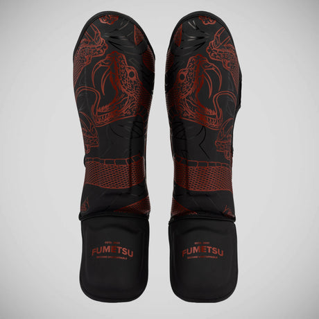 Fumetsu Anaconda Shin/Instep Guards Black/Red