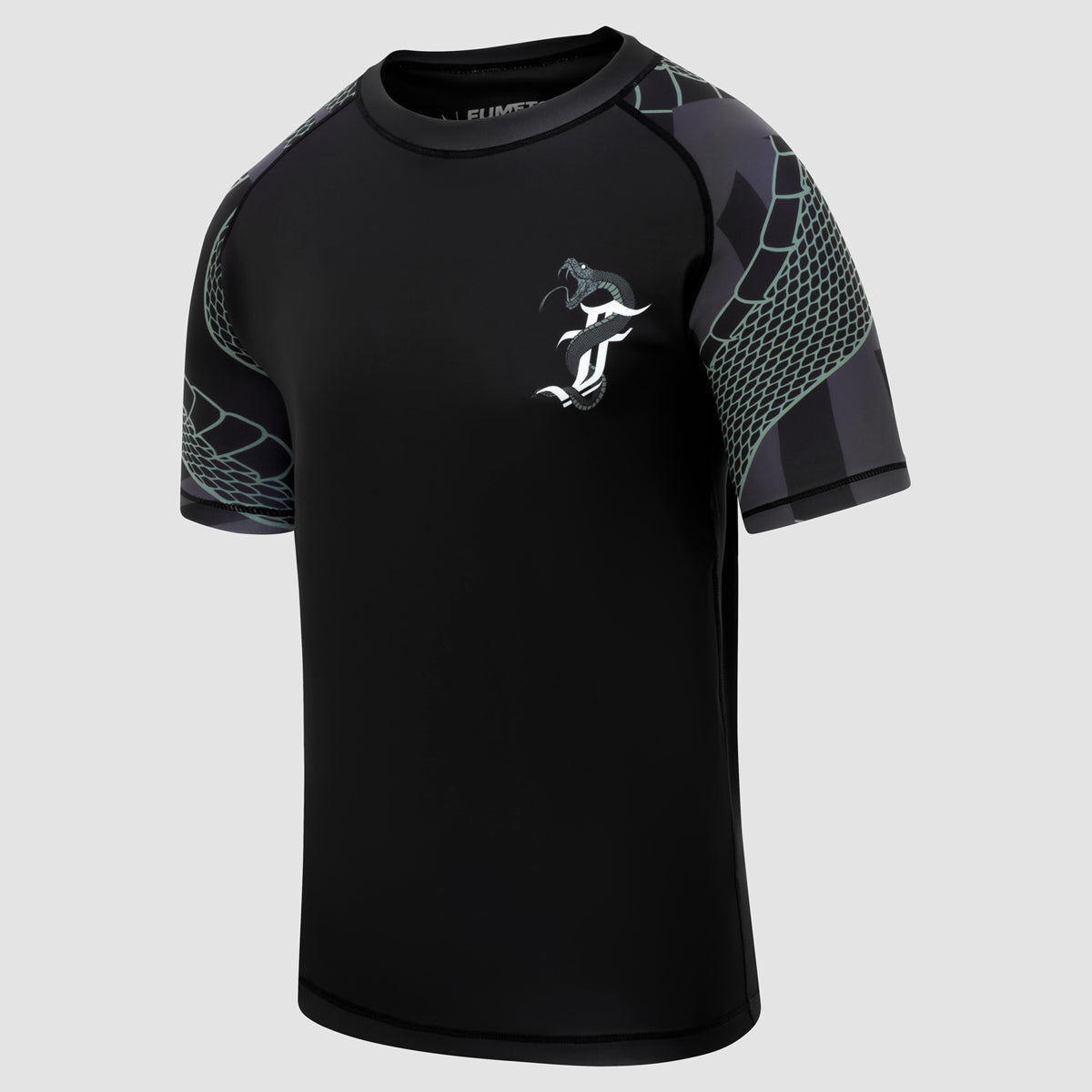 Black/Khaki Fumetsu Anaconda Short Sleeve Rash Guard