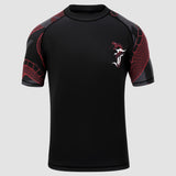 Black/Red Fumetsu Anaconda Short Sleeve Rash Guard