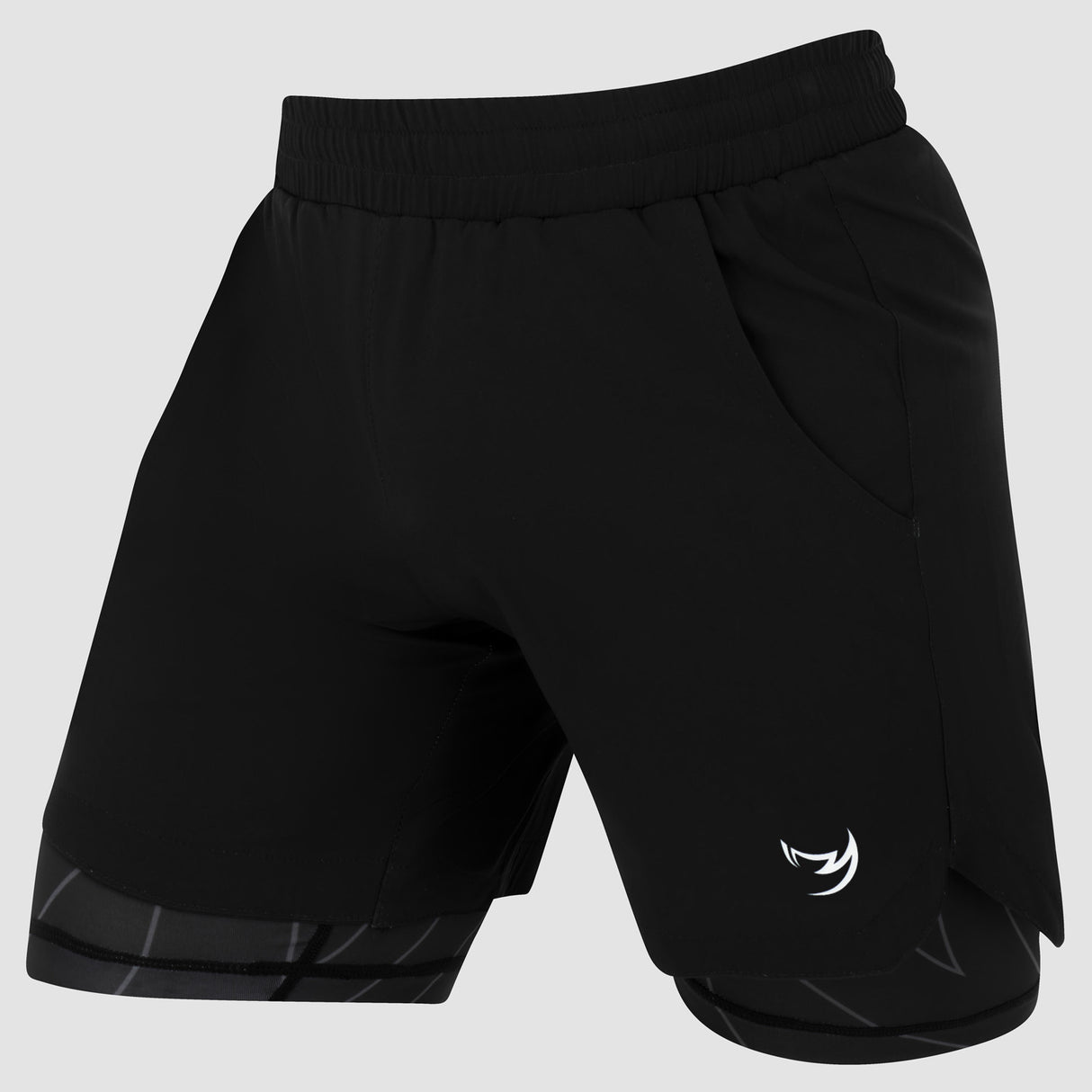 Black Fumetsu Icon Dual Layer Training Shorts