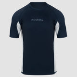 Fumetsu Icon Short Sleeve Rash Guard Navy/White