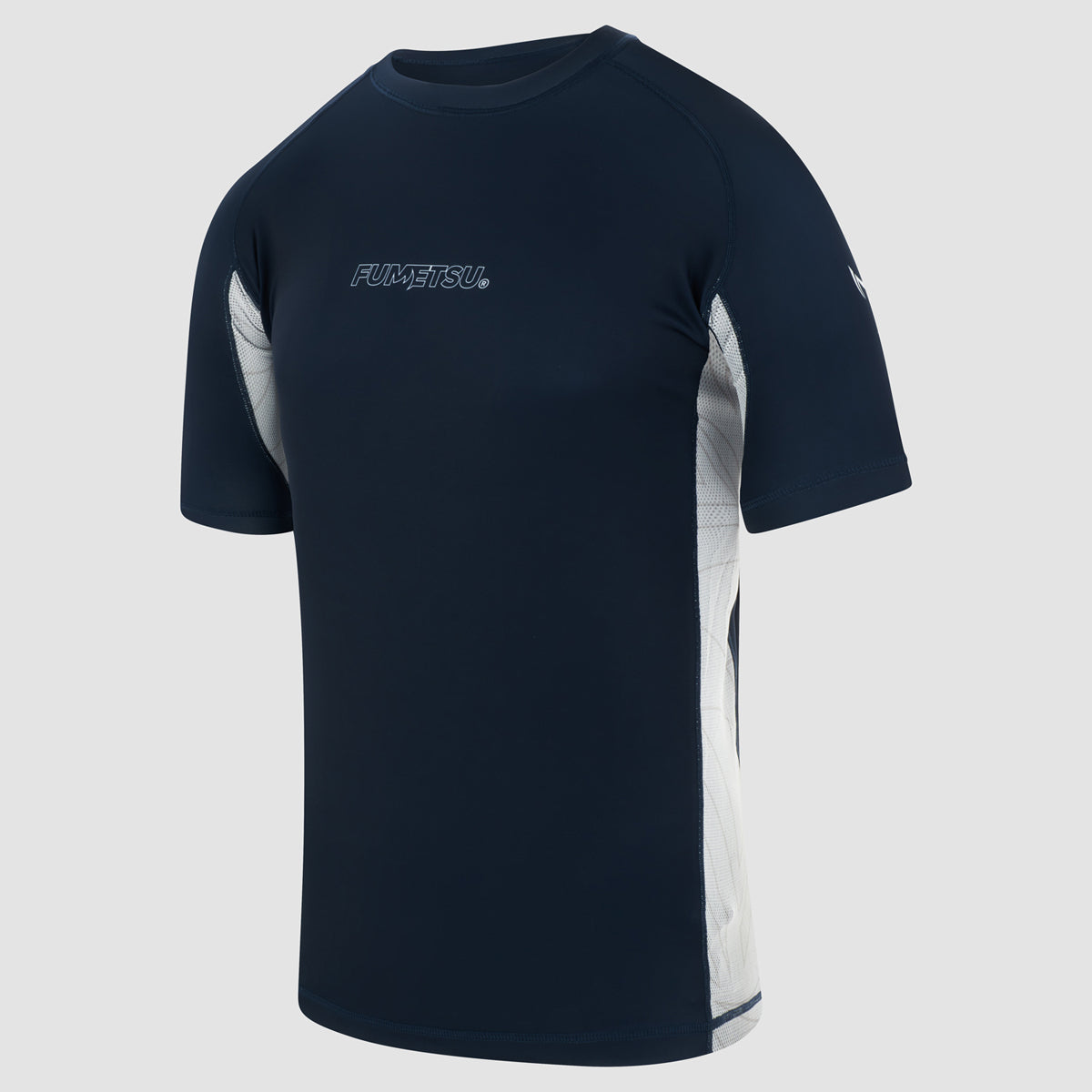 Fumetsu Icon Short Sleeve Rash Guard Navy/White