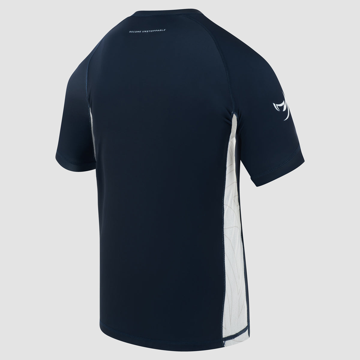 Fumetsu Icon Short Sleeve Rash Guard Navy/White