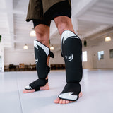 White/Black/Grey Fumetsu Ghost S3 Thai Shin Guards