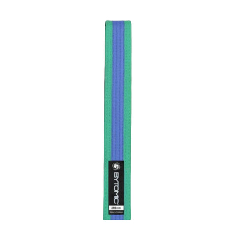 Green/Blue Bytomic Coloured Stripe Martial Arts Belt 10 Pack