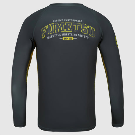 Grey Fumetsu Varsity Long Sleeve Rash Guard