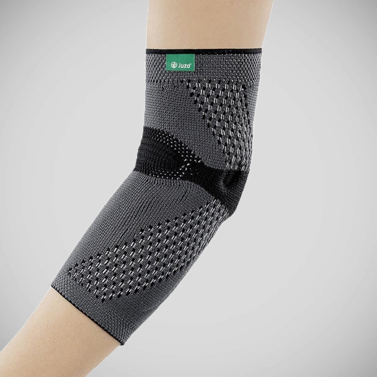 Grey Juzo Flex Epi Xtra Elbow Support