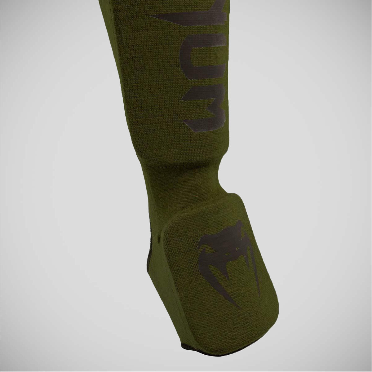 Venum Kontact Shin Guards Khaki/Black