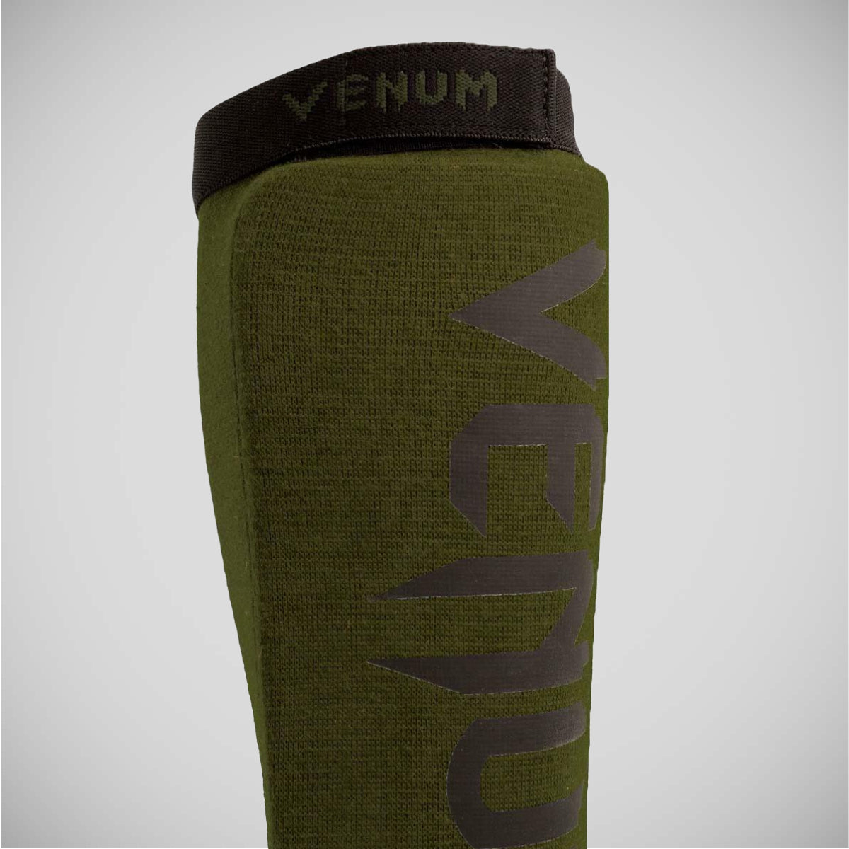 Venum Kontact Shin Guards Khaki/Black