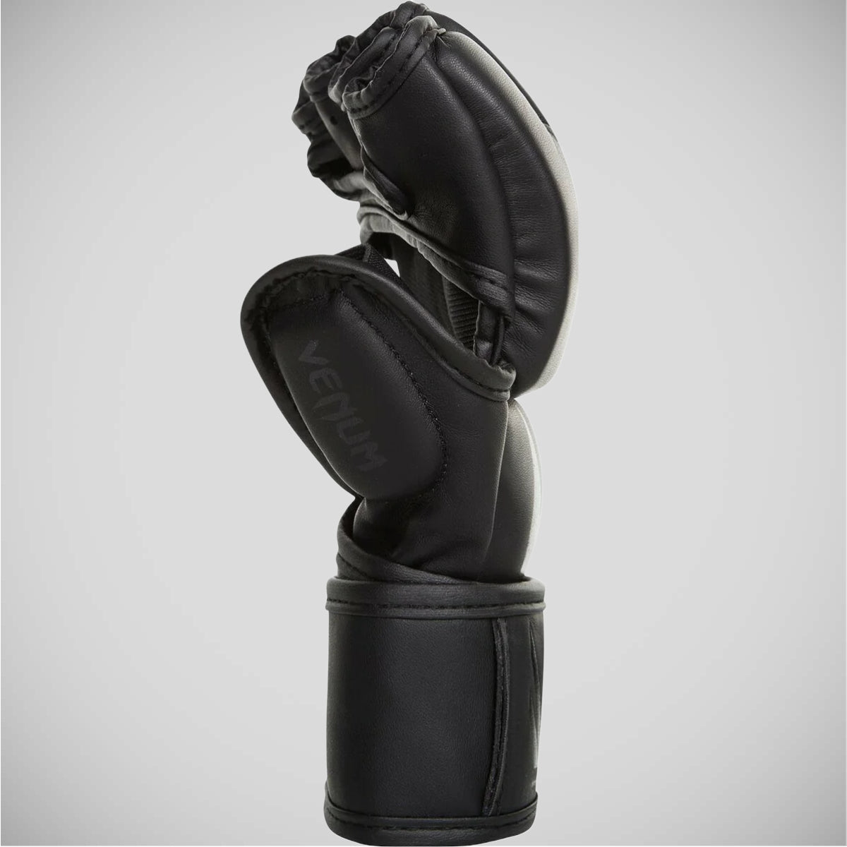 Matte Black Venum Challenger MMA Gloves